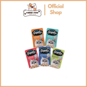 Combo mix 5 gói thức ăn ướt cho mèo Regalos Thái Lan